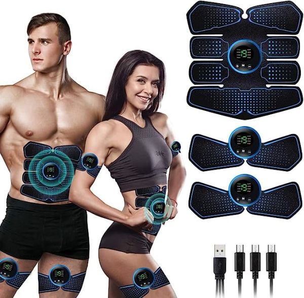Abs stimulator Replacement Gel Sheet Abdominal Toning Belt Muscle Toner Ab Trainer Accessories Smart Fitness Training Gear Home Office Ab Workout Equipment Machine