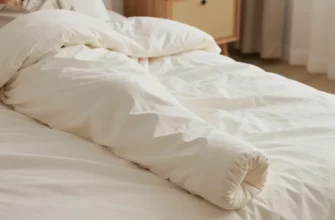 A cozy bedroom scene with a person comfortably using a 25 lb weighted blanket. The room is warm and inviting, with soft lighting and comfortable bedding. Focus on the blanket's texture and how it provides a sense of security and relaxation.
