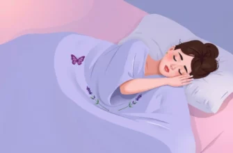 A serene, soft-focus illustration of a weighted blanket draped over a calm person lying in bed, with subtle lupus awareness symbols like a gentle butterfly or lavender sprigs woven into the fabric, warm ambient lighting, no text or numbers