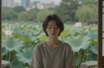 A serene person sitting in a quiet, pressure-free environment, such as a peaceful garden or a calm room with soft lighting, symbolizing inner peace amidst life's pressures, with subtle visual cues of stress (like distant blurred city noise or stormy weather) being left behind, representing the journey from chaos to calm