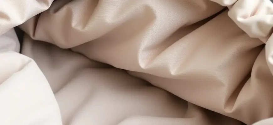 A close-up of a modern, washable weighted blanket made of soft fabric with subtle stitching, showing a clean, leak-proof interior with no visible seams or plastic components, neutral colors, minimalist design, no text or symbols